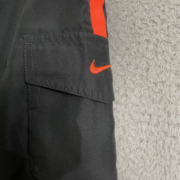 Nike Board Shorts Men’s Size M Lined Black/Neon Orange EUC Swim Trunks - Picture 2 of 7